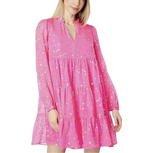 green emerald velvet dress Lilly Pulitzer Allarie Midi Dress - Rousseau Pink